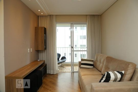 Sala de apartamento para alugar com 2 quartos, 50m² em Parque Reboucas, São Paulo
