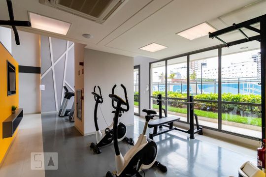 Área comum - Academia de apartamento para alugar com 1 quarto, 38m² em Liberdade, São Paulo