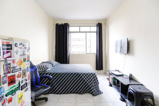 Quarto de kitnet/studio à venda com 1 quarto, 43m² em Centro, São Paulo