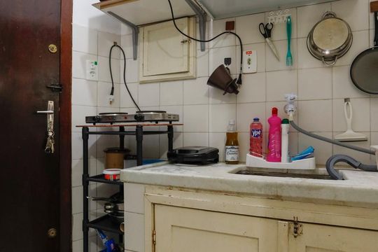 Cozinha de kitnet/studio à venda com 1 quarto, 43m² em Centro, São Paulo