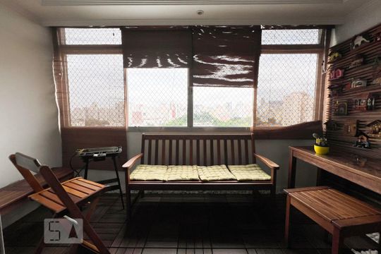 Varanda da Sala de apartamento à venda com 3 quartos, 128m² em Campos Elíseos, São Paulo