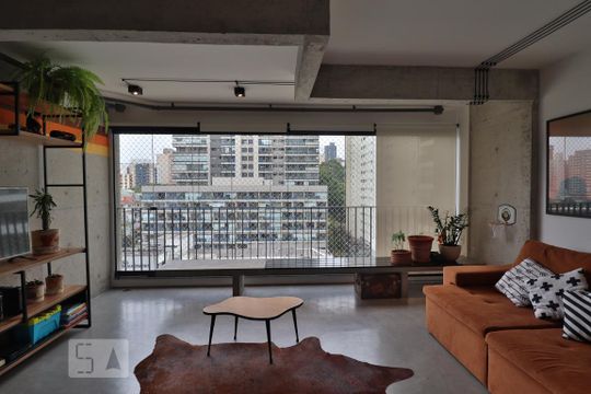 Sala de apartamento à venda com 2 quartos, 70m² em Pinheiros, São Paulo