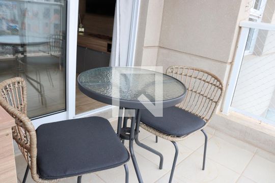 Varanda da Sala de apartamento para alugar com 1 quarto, 46m² em Bosque, Campinas