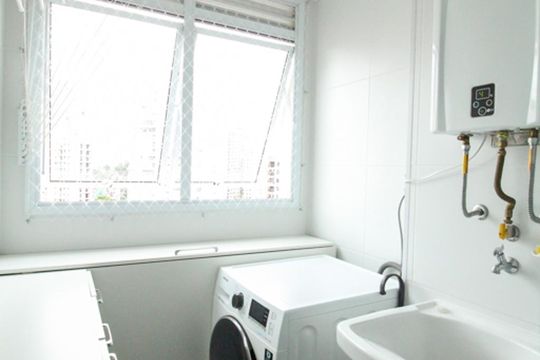 Área de Serviço de apartamento para alugar com 2 quartos, 55m² em Santa Teresinha, São Paulo