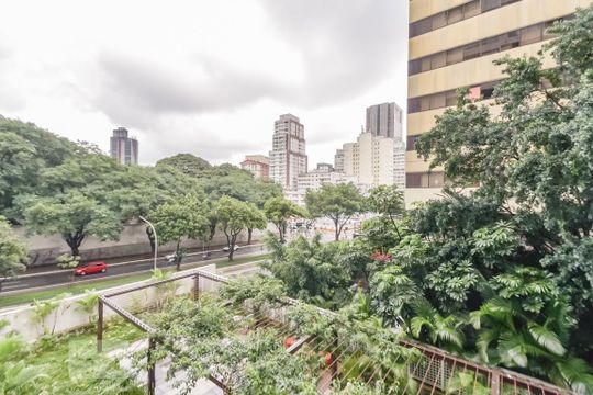 Vista da Sala de apartamento para alugar com 1 quarto, 65m² em Consolação, São Paulo