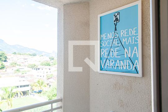 Sala - Varanda de apartamento para alugar com 2 quartos, 51m² em Taquara, Rio de Janeiro