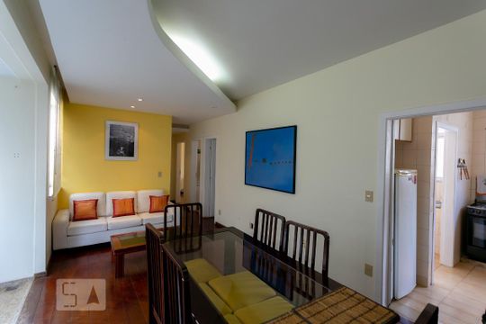 Sala de apartamento à venda com 3 quartos, 85m² em São Pedro, Belo Horizonte