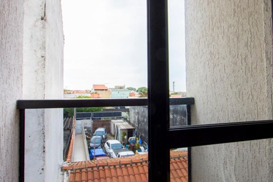 Varanda da sala de apartamento à venda com 2 quartos, 106m² em Utinga, Santo André