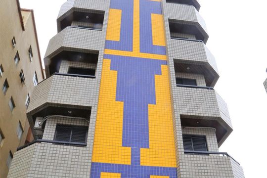 Fachada de apartamento para alugar com 1 quarto, 50m² em Tupi, Praia Grande