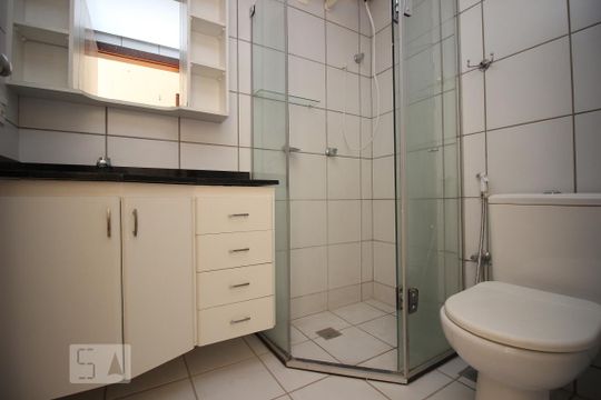 Banheiro Social de apartamento para alugar com 2 quartos, 60m² em Sul (águas Claras), Brasília