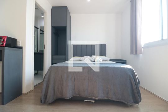 Quarto e Cozinha  de kitnet/studio à venda com 1 quarto, 20m² em Brás, São Paulo