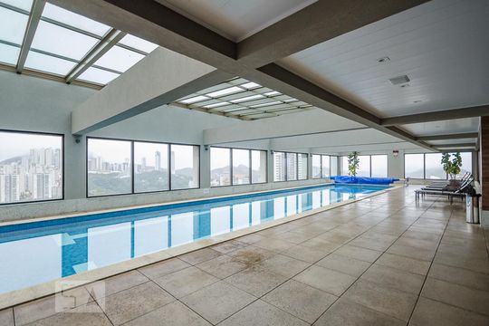 Área comum - Piscina de apartamento para alugar com 1 quarto, 53m² em Vila Castela, Nova Lima