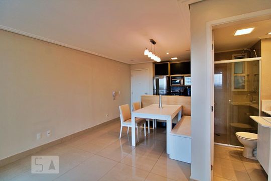 Sala de apartamento para alugar com 2 quartos, 67m² em Vila Andrade, São Paulo