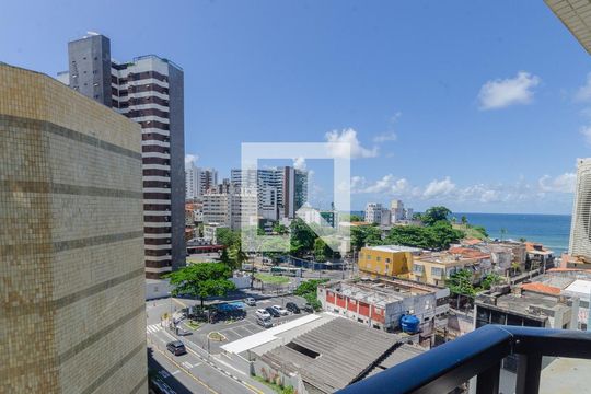 Varanda da Sala de apartamento para alugar com 1 quarto, 50m² em Barra, Salvador