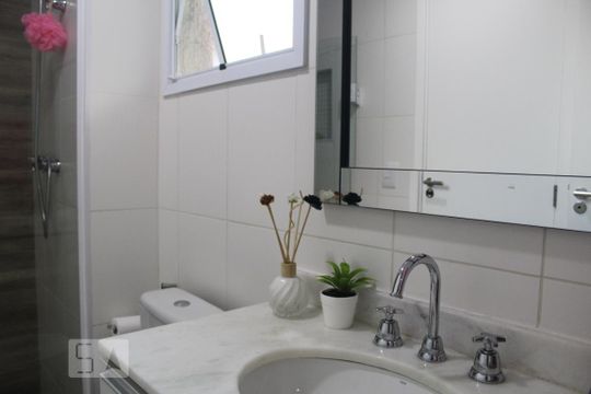 Banheiro - Suíte Canadense 2 de apartamento à venda com 3 quartos, 92m² em Recreio dos Bandeirantes, Rio de Janeiro