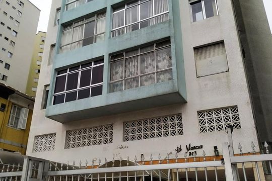 Fachada do Prédio de apartamento para alugar com 1 quarto, 55m² em Centro, São Vicente