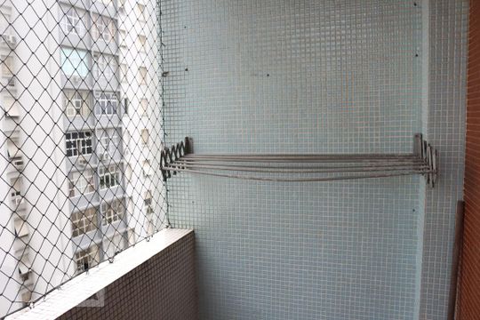 Sacada de apartamento para alugar com 1 quarto, 55m² em Centro, São Vicente