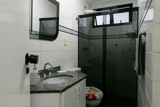 Banheiro da Suíte de apartamento para alugar com 1 quarto, 33m² em Parque da Mooca, São Paulo