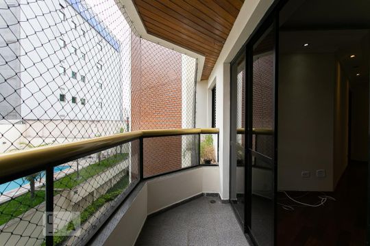Varanda da Sala de apartamento para alugar com 3 quartos, 100m² em Vila Azevedo, São Paulo