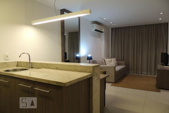 Cozinha de apartamento à venda com 1 quarto, 46m² em Jacarepaguá, Rio de Janeiro