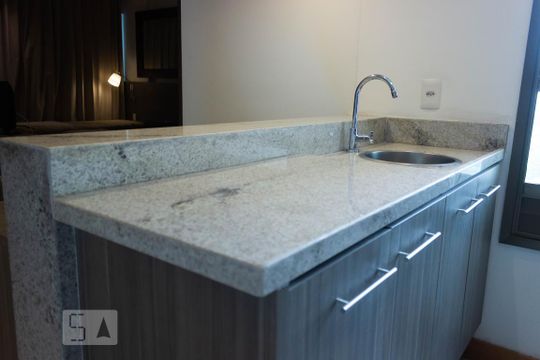 Cozinha de apartamento à venda com 1 quarto, 46m² em Jacarepaguá, Rio de Janeiro