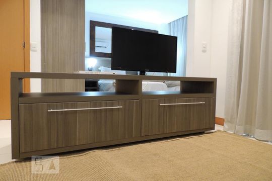 Sala  de apartamento à venda com 1 quarto, 46m² em Jacarepaguá, Rio de Janeiro