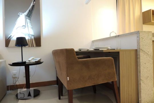 Sala  de apartamento à venda com 1 quarto, 46m² em Jacarepaguá, Rio de Janeiro