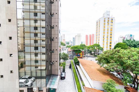 Vista da Sala de apartamento para alugar com 1 quarto, 45m² em Vila Clementino, São Paulo