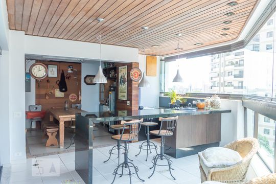 Varanda gourmet de apartamento para alugar com 4 quartos, 373m² em Centro, São Bernardo do Campo
