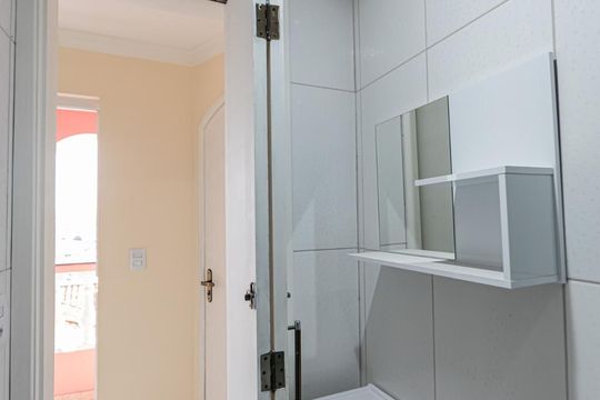 Banheiro Social de apartamento para alugar com 2 quartos, 85m² em Jardim Monte Carmelo, Guarulhos
