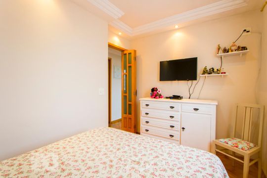 Quarto 1 de apartamento à venda com 3 quartos, 57m² em Vila Guarará, Santo André