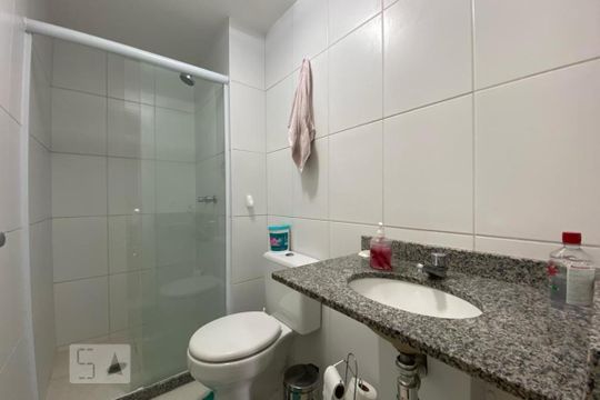Banheiro de apartamento para alugar com 2 quartos, 54m² em Vila Praia, São Paulo