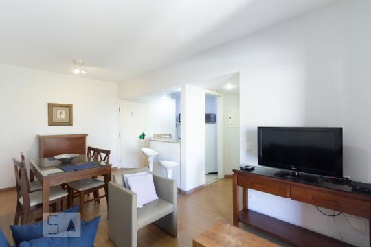 Sala de apartamento à venda com 1 quarto, 43m² em Vila Nova Conceição, São Paulo