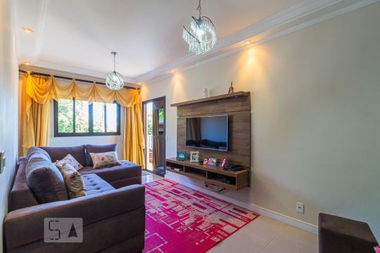 Sala de casa à venda com 3 quartos, 104m² em Jardim das Maravilhas, Santo André