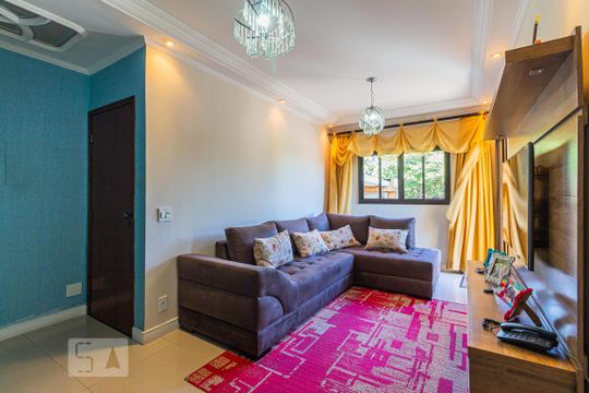 Sala de casa à venda com 3 quartos, 104m² em Jardim das Maravilhas, Santo André