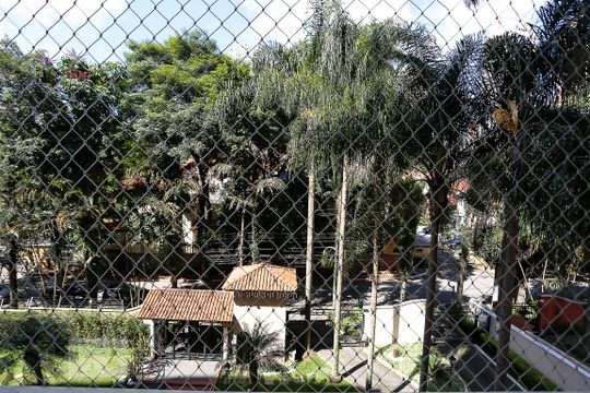 Varanda da Sala vista de apartamento para alugar com 2 quartos, 74m² em Jardim Ampliação, São Paulo