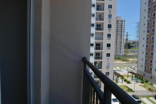 Varanda da Sala de apartamento à venda com 2 quartos, 45m² em Parada de Lucas, Rio de Janeiro