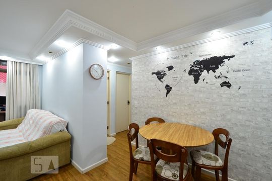 Sala de apartamento para alugar com 2 quartos, 56m² em Vila Monte Alegre, São Paulo