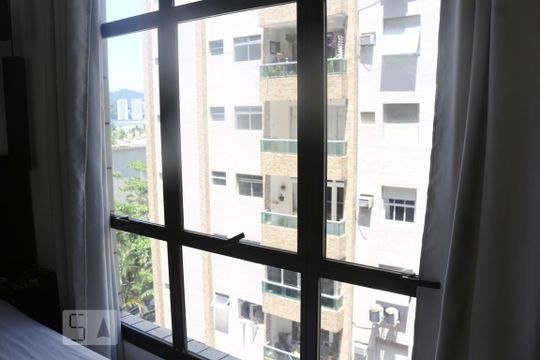 Vista do Quarto de apartamento para alugar com 1 quarto, 42m² em Itararé, São Vicente