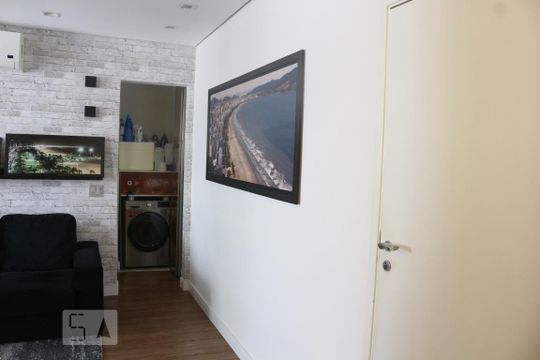 Sala de apartamento para alugar com 1 quarto, 42m² em Itararé, São Vicente