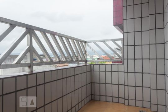 Varanda da Sala de casa de condomínio para alugar com 2 quartos, 93m² em Vila Tupi, Praia Grande