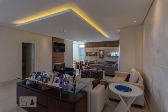Sala de Estar de casa de condomínio à venda com 5 quartos, 400m² em Swiss Park, Campinas