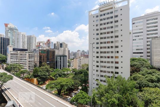 Vista da Sala de apartamento para alugar com 1 quarto, 42m² em Bela Vista, São Paulo