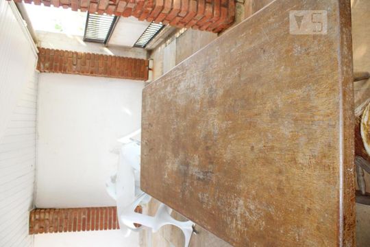 Área interna lazer privada mesa de casa para alugar com 3 quartos, 230m² em Vila Julia, Guarujá