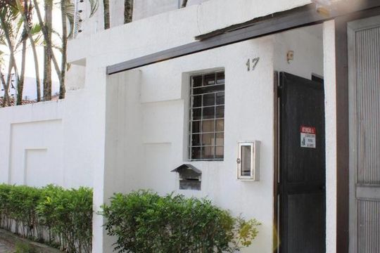 Fachada do Condomínio de casa para alugar com 3 quartos, 230m² em Vila Julia, Guarujá