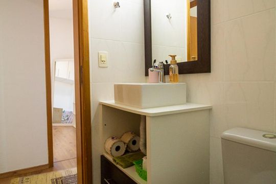 Banheiro  de apartamento para alugar com 2 quartos, 70m² em Vila Santo Estéfano, São Paulo