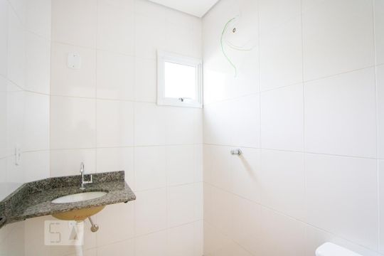 Banheiro do quarto 1 de apartamento à venda com 2 quartos, 58m² em Vila Curuca, Santo André