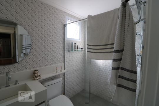 Banheiro suite de apartamento à venda com 2 quartos, 54m² em Vila Prudente, São Paulo