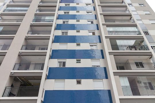 Fachada do bloco de apartamento à venda com 2 quartos, 66m² em Jardim Flor da Montanha, Guarulhos
