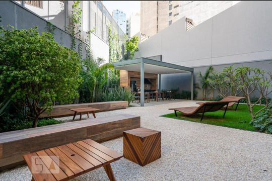 Área comum de kitnet/studio para alugar com 1 quarto, 25m² em Liberdade, São Paulo